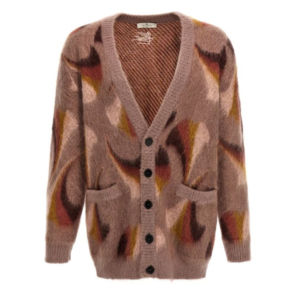 Etro Multicolor Wool Men's Cardigan